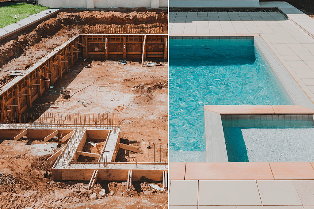 Construção de piscina